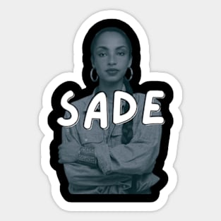 sade adu  art music 90s style retro vintage 80s Sticker